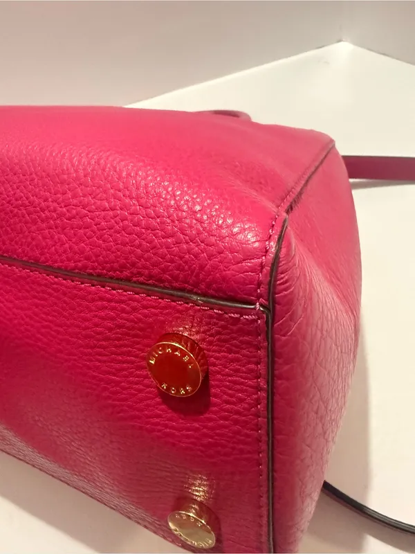 MICHAEL Michael Kors Sutton Medium Pink Pebbled Leather Satchel - Image 12