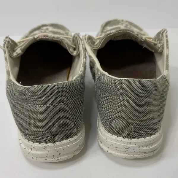 Hey Dude Beige and Cream Patterned Loafers - Image 3