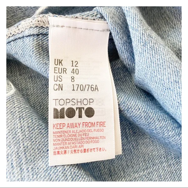 Topshop MOTO Denim Mini Skirt - Image 8