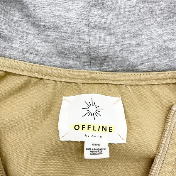 Offline by Aerie Cargo Vest Womens Medium Utility Hooded Outdoor Gorpcore Canvas - Image 4