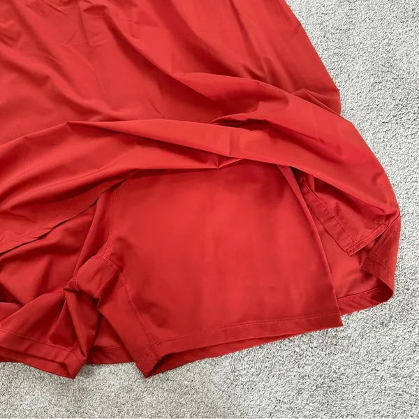 Nike Womens Bliss Luxe Training Dress Sleeveless Built in Short Tennis Orange 1X - Image 11