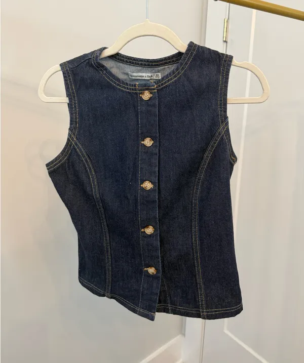 Abercrombie Denim Vest - Image 2
