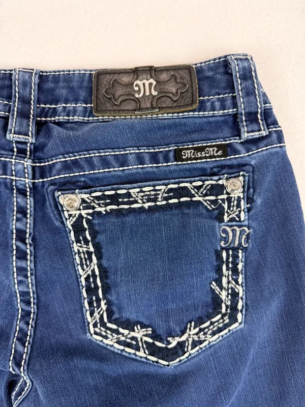 Miss Me Signature Super Skinny Jeans Women’s Size 27 Blue Stretch Denim - Image 13