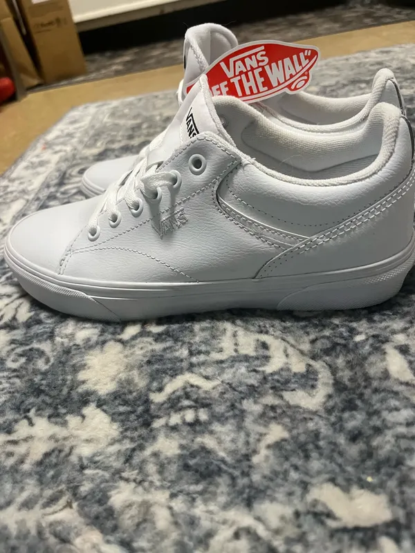 Vans Leather Seldans White (low-top) - Image 2