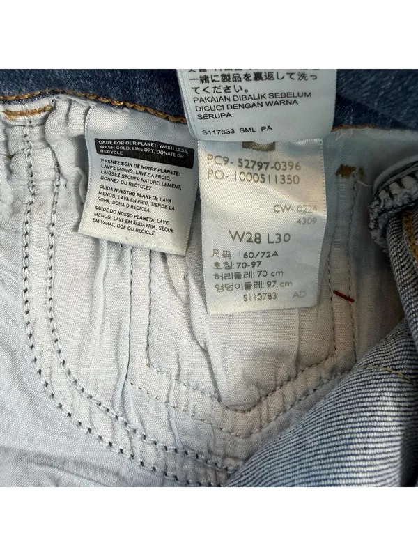 Levis 720 High Rise Super Skinny Jeans Womens 28x30 Light Wash Stretch Denim NWT - Image 11