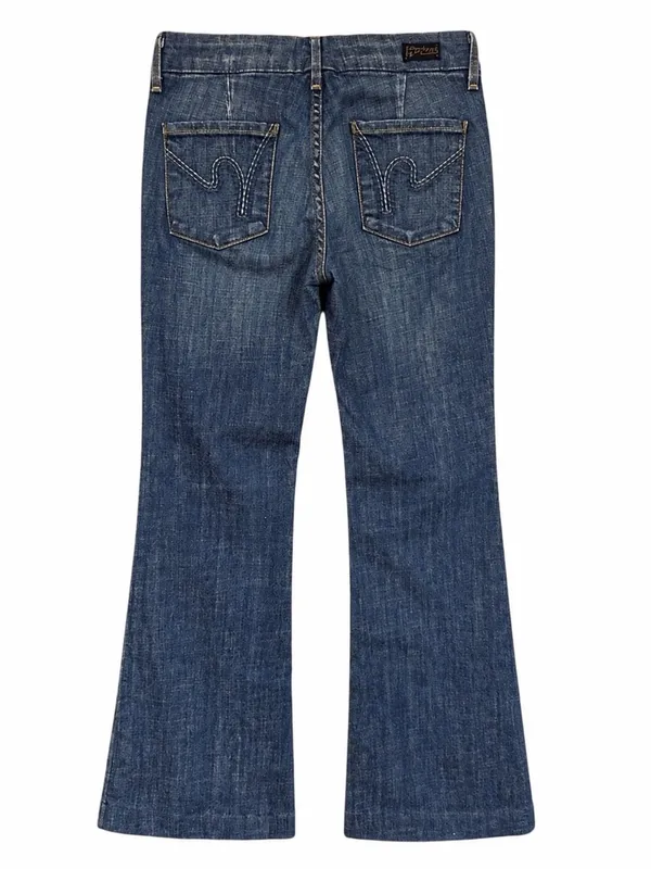 Citizens of Humanity Faye Wide Leg Flare Jeans Size 25 Blue Low Rise Vintage Y2K - Image 4