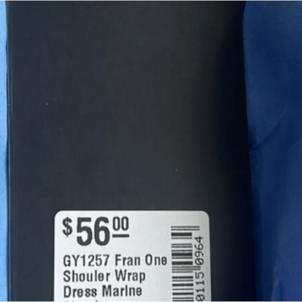 DO+BE Blue Asymmetrical One Shoulder Cocktail Dress - Image 3