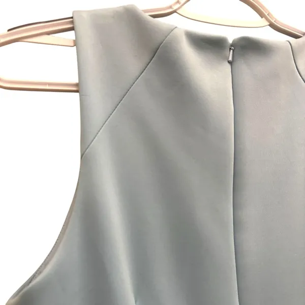 Lovers + Friends light baby blue v neck fit & flare cocktail dress - Image 6