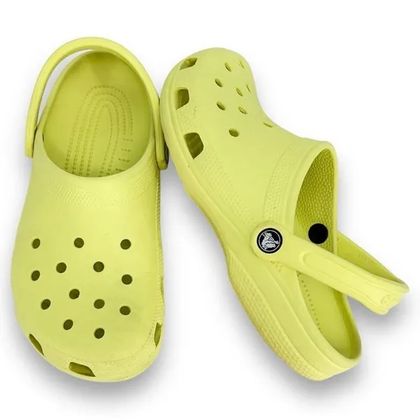CROCS Classic Clog Pale Banana Yellow Unisex Men's 7 Women's 9 - Image 11