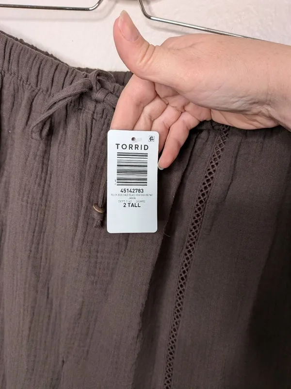 Torrid Java Brown Gauze Pull-On High-Rise Relaxed Jogger 2x tall 2026 - Image 3