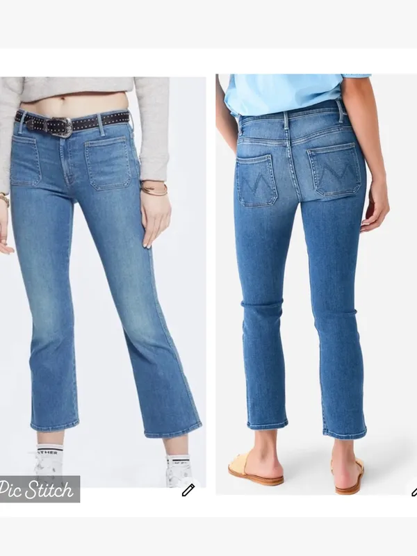 Mother The Patch Pocket Insider Ankle in Happy Pill - Image 2