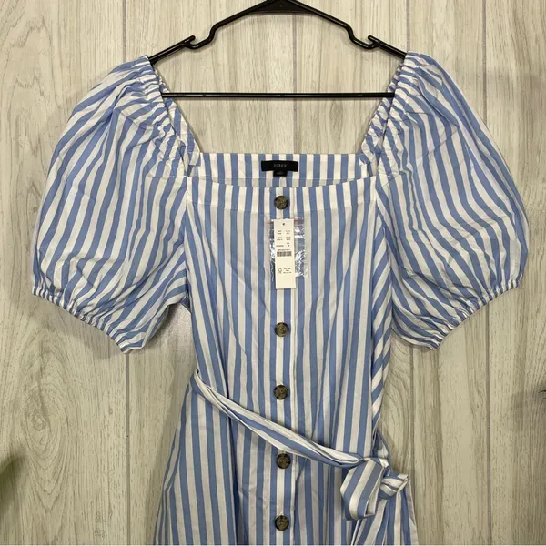 NEW J. Crew Cottage Dress in Stripe size M Medium AZ810 NWT - Image 5