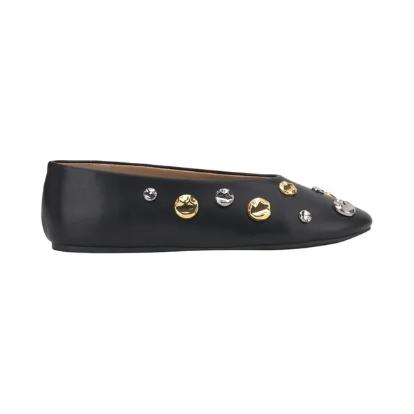 INC International Concepts Womens Rachany Hardware Flats Black Smooth 8M - Image 8