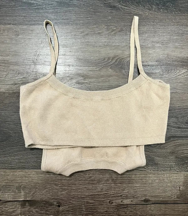 Tan Crop Top - Image 2