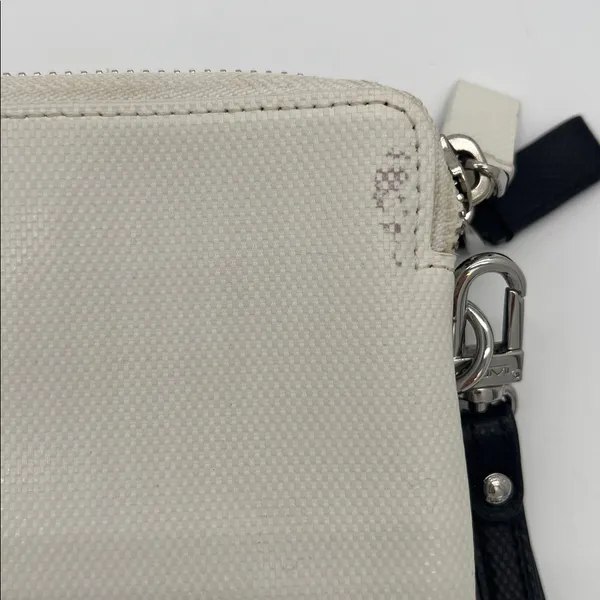 TUMI Double Zip Leather Phone Case Travel Wallet‎ Wrist Clutch - Image 3