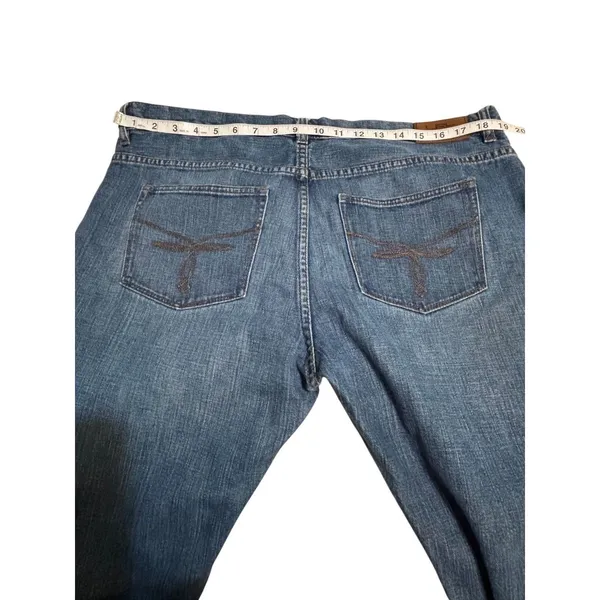 Lauren Ralph Lauren LRL Jeans Co Straight Bootcut Blue Denim Jeans Women's 14 - Image 10