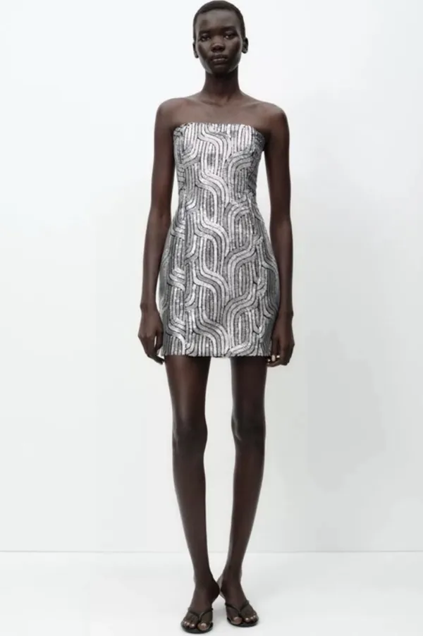 ZARA Sequin mini Dress - Image 2