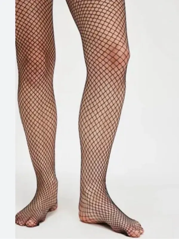 Free People Metallic Tights - Black - Image 2