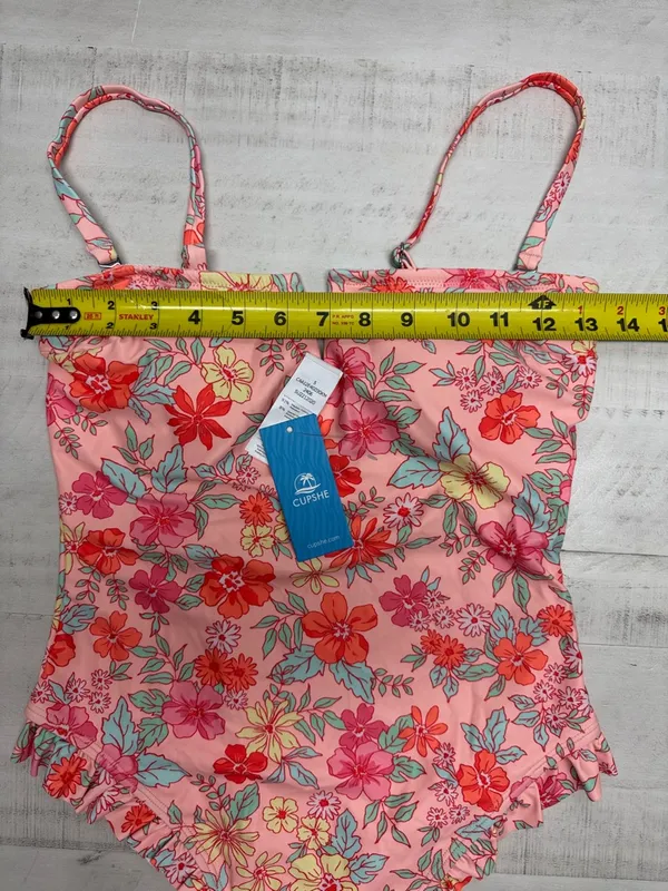 Cupshe Ditsy Floral Print V-Wire Ruffled One-Piece Swimsuit - Image 5