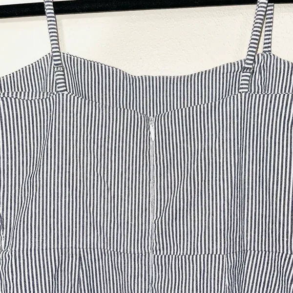 Karla Blue & White Seersucker Striped Mini Dress - Image 8