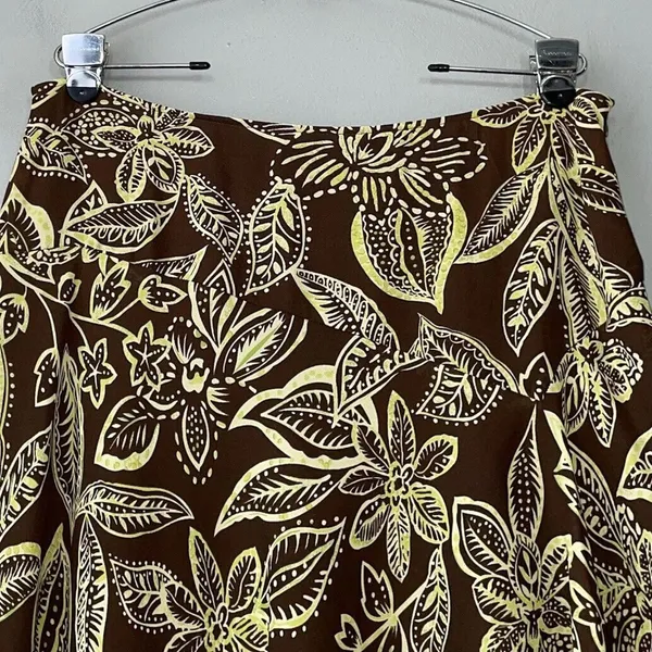 Intriguing Threads Size XL Brown Green Asymmetrical Skirt Fairy Romantic Y2K - Image 2