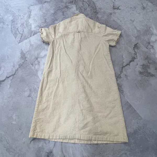 Christopher & Banks Yellow‎ Sleeveless Linen Blend Dress Women's Size Medium M - Image 3