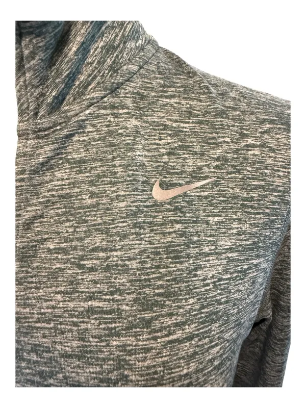 NIKE Dri-FIT Element 1/4 Zip Running Pullover Gorpcore Heather Green Space Dye S - Image 12