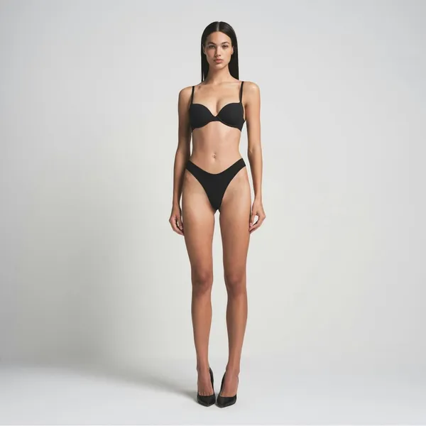 NWT SKIMS Fits Everybody Push-Up Demi T-Shirt Bra BR-UWR-2295 Graphite 36D‎ - Image 7