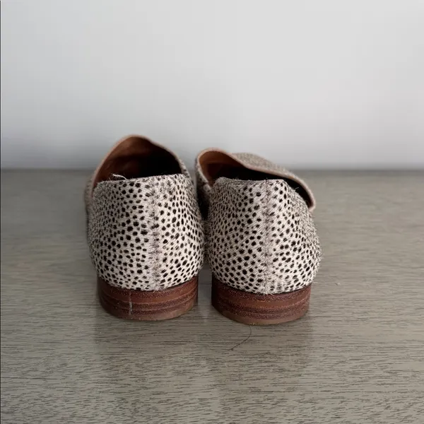 Madewell Spotted Cream and Brown Shoes Size 9.5 - Image 4