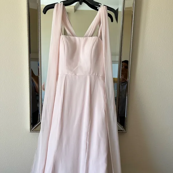 Gorgeous Azazie gown, soft pink, very elegant - Image 3