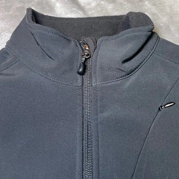 LL Bean Womens Size Medium Black Softshell Full‎ Zip Jacket Fleece Lined Outdoor - Image 7