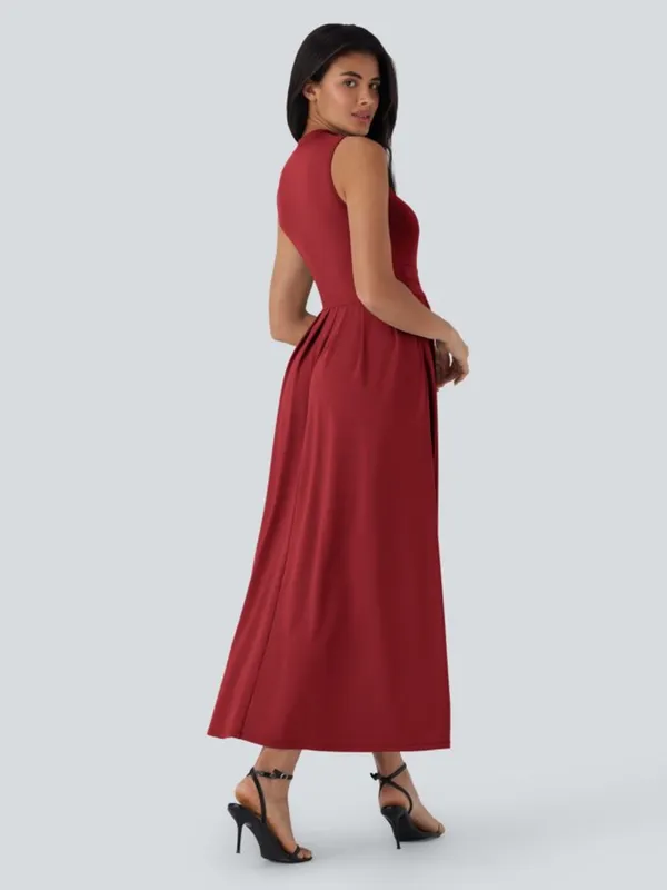 NWOT Halara Stand Collar Sleeveless Maxi Dress - Image 2