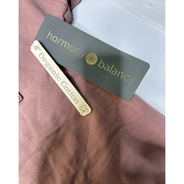 Harmony Balance‎ Organic Cotton Mauve Cropped Sweater Womens Size L Gym Yoga New - Image 5