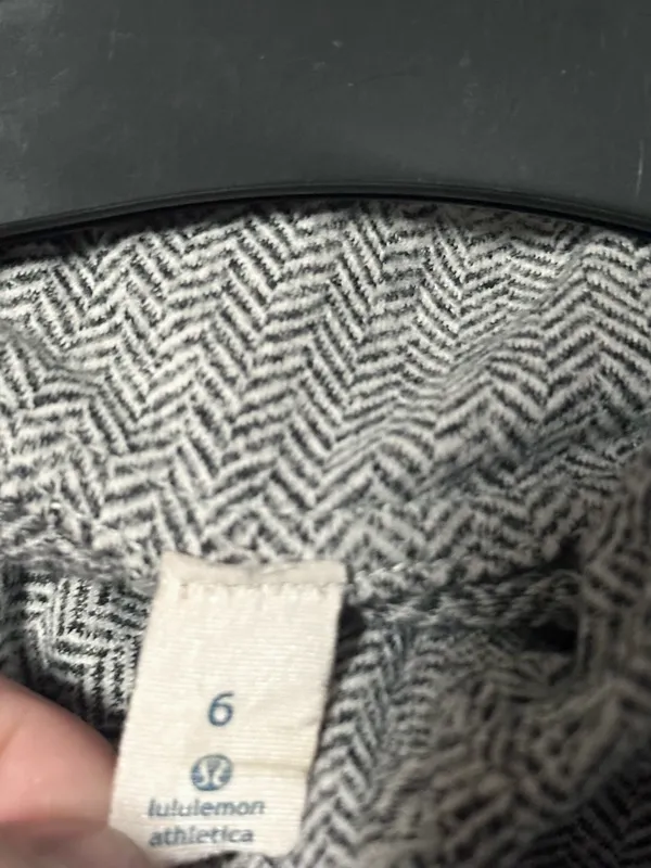 Lululemon Herringbone Define Jacket Womens 6 Gray Thumbholes Full Zip Athletic - Image 5