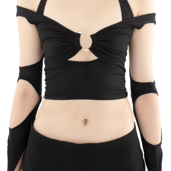 Black Cut Out Top - Image 7