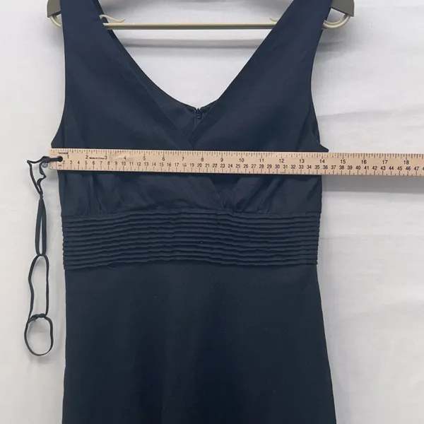 J McLaughlin Linen Faux Wrap‎ Dress Black 2 - Image 11