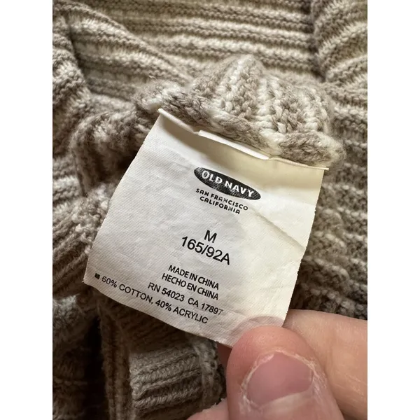 Old Navy Women Size Medium Open Front Ribbed Cardigan Sweater‎ Long Sleeve City - Image 8