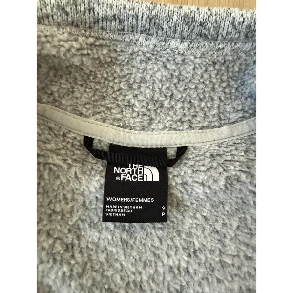 The North Face Women’s Maggy Full Zip Fleece Sweater Jacket LightGray Size Small - Image 6