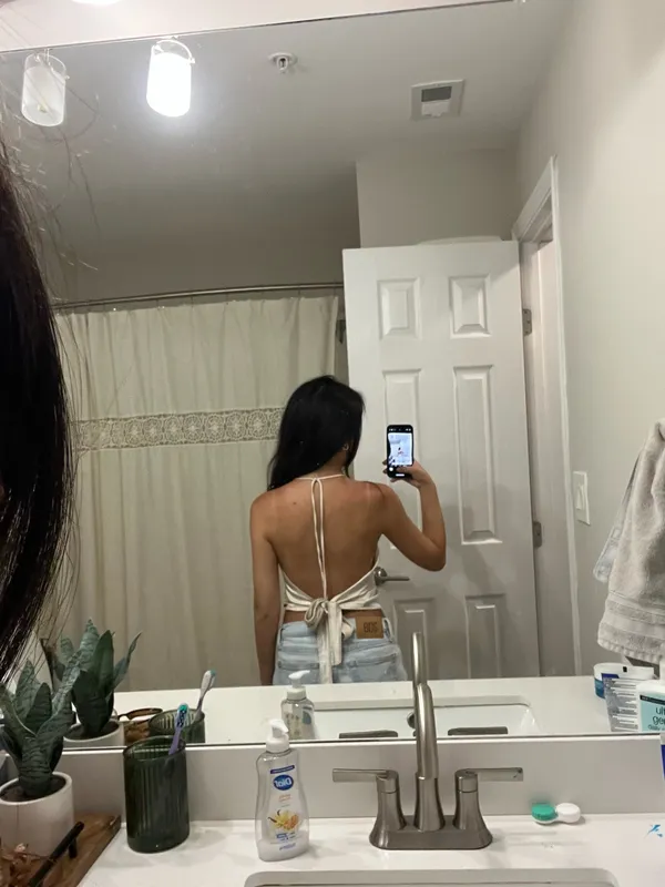 Motel Satin Halter Top - Image 2