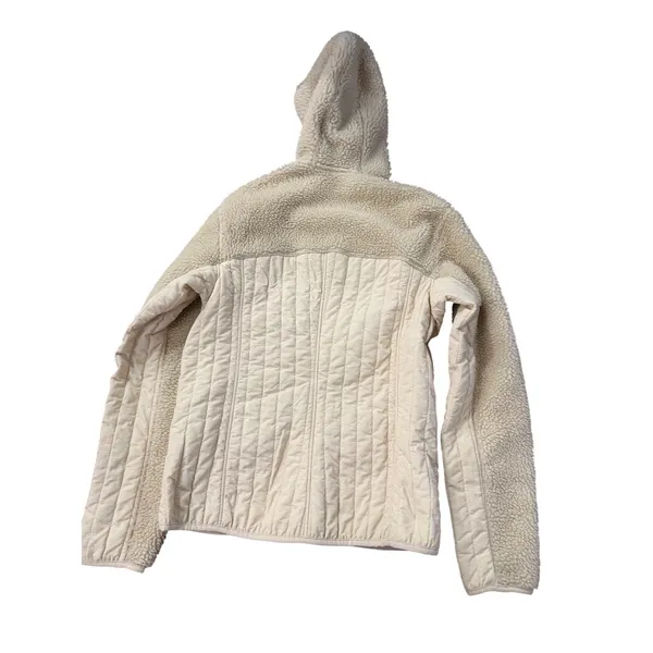 Patagonia Womens Retro-X Hybrid Hooded Fleece Jacket Cream Small‎ Full Zip Hoody - Image 2