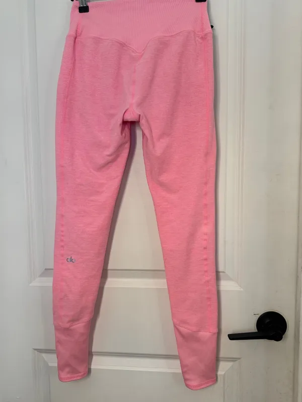 ALO Yoga Alosoft High-waist Lounge Pink Leggings size S - Image 4