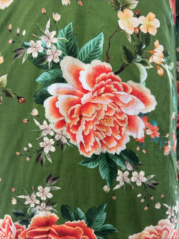 Farm Rio by Antropologie Floral Print Elinor Tunic Dress Size Medium - Image 8
