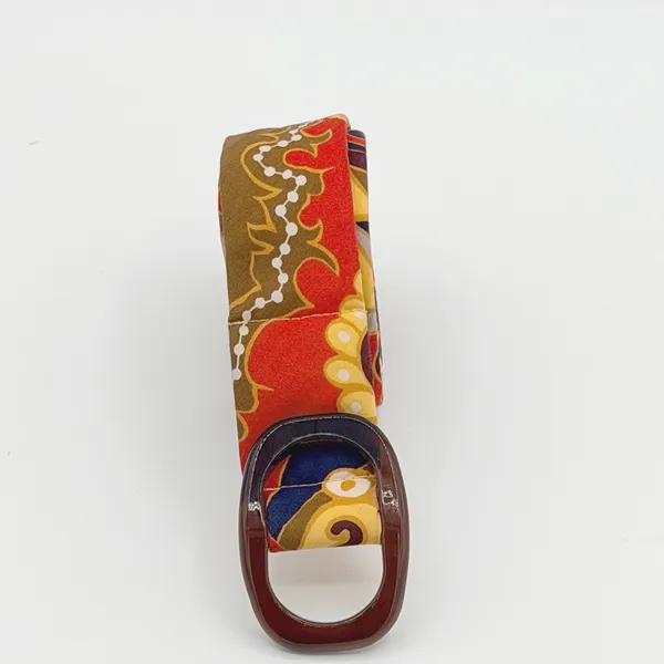 J.Crew Fabric D-Ring Belt Size L Multicolor Paisley Boho Preppy Retro Adjustable - Image 2
