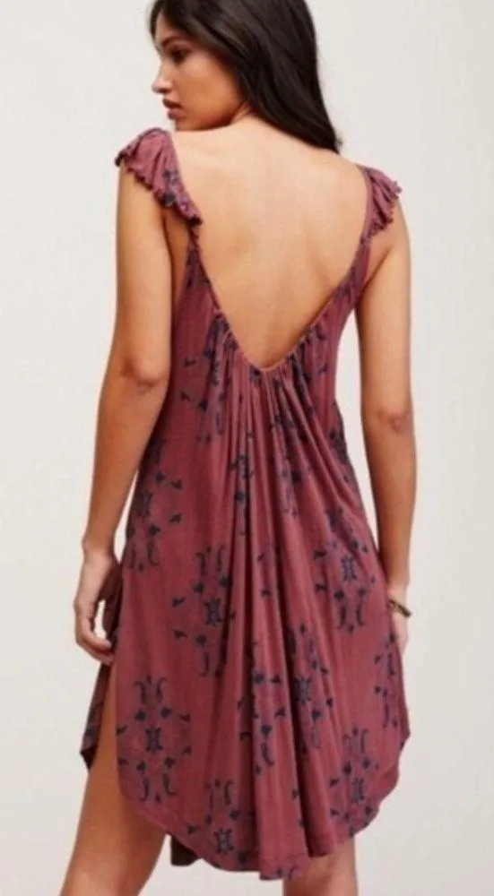 Free People Drifter Dress Ruffle Straps L - Image 5