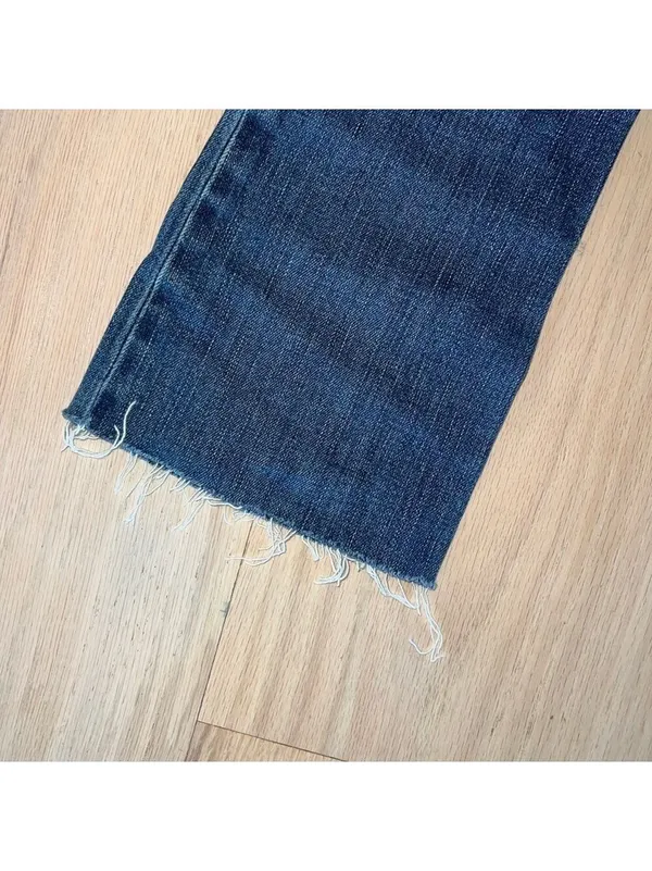 PAIGE Hollywood Hills Low Rise Blue Denim Jeans Size 25 - Image 4