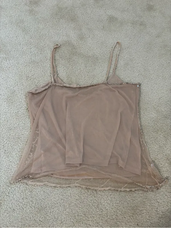 Y2K MKM Designs Beaded Butterfly Tank - Image 3