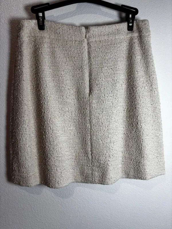Preston & York Tweed Mini Skirt with Faux Pocket Details - Size M - Image 3
