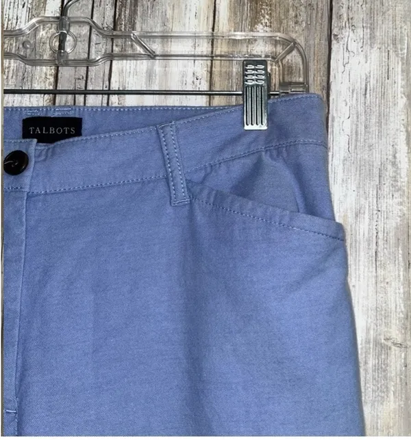 Talbots The Perfect Chino Baby Blue Straight Leg 8 - Image 4