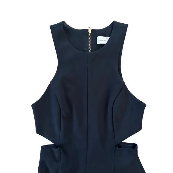 Amanda Uprichard Black Cutout Mini Dress - Image 5