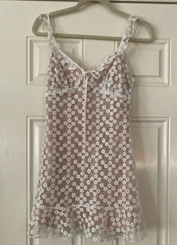 Lulu's White Floral Dress - Image 5